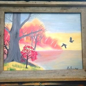 🎁12x16 Oil Painting "Clarisview Cove"